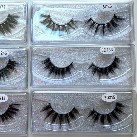 6 Sets of Faux Mink Eyelashes - Picture 3 of 3